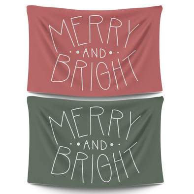 Merry and Bright - Wall Banner