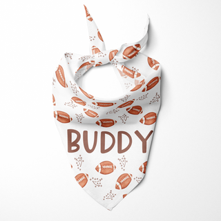 Football Doodles - Personalized Pet Bandana