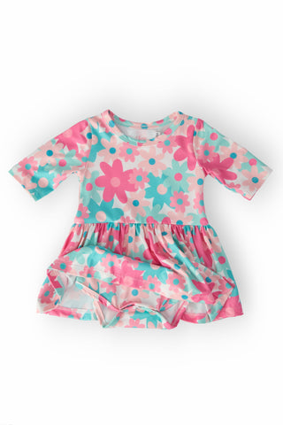 Petal Perfection 3/4 Sleeve Twirl Bodysuit