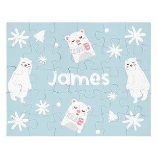 Polar Bear Dreams - Personalized Puzzle