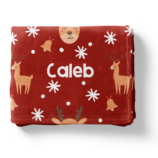 Reindeer Games - Personalized Blanket