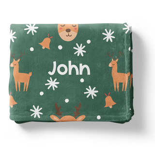 Reindeer Games - Personalized Blanket