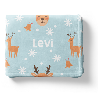 Reindeer Games - Personalized Blanket