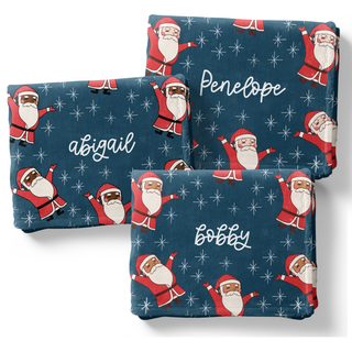 Santa Retro - Personalized Blanket