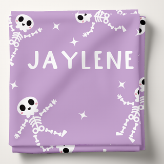 Skelly Dance Personalized - Personalized Swaddle Blanket