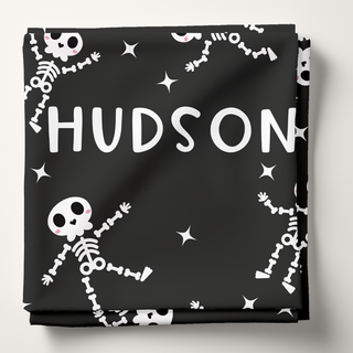 Skelly Dance Personalized - Personalized Swaddle Blanket