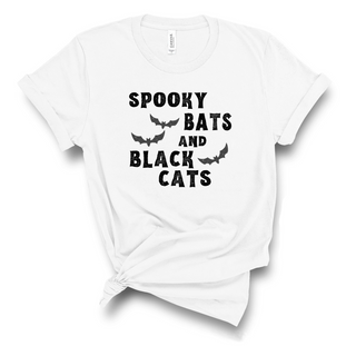 Spooky Bats and Black Cats - Tee Shirt