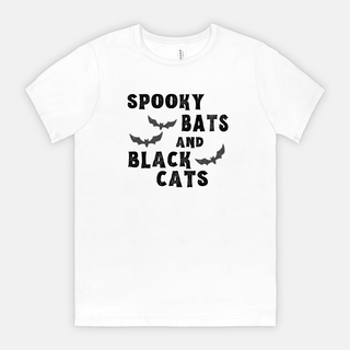 Spooky Bats and Black Cats - Tee Shirt