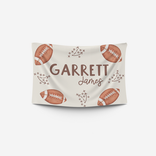 Football Doodles - Personalized Wall Banner