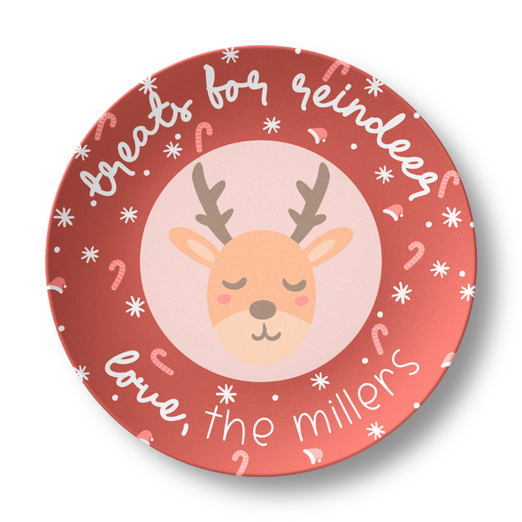 Treats for Reindeer - Personalized Plate