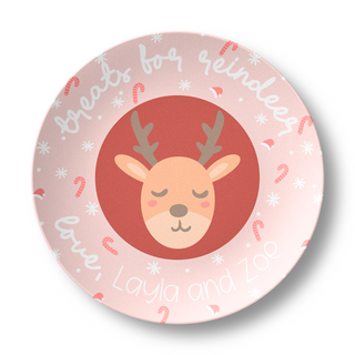 Treats for Reindeer - Personalized Plate