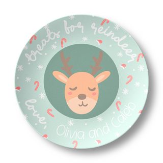 Treats for Reindeer - Personalized Plate