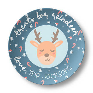 Treats for Reindeer - Personalized Plate