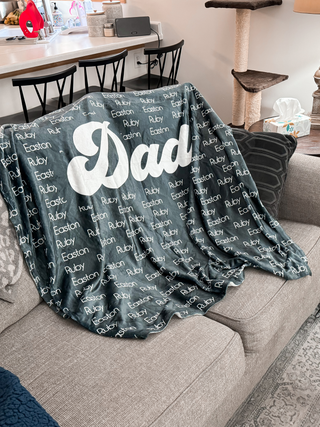 Dad Personalized Blanket