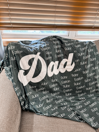 Dad Personalized Blanket