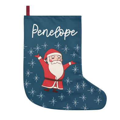 White Santa - Personalized Stockings