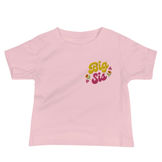 Baby Embroidered Big Sis tee