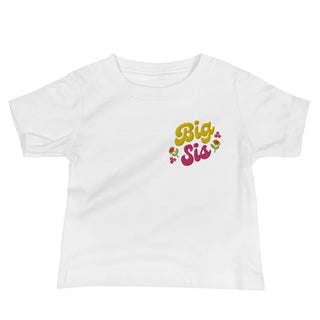 Baby Embroidered Big Sis tee