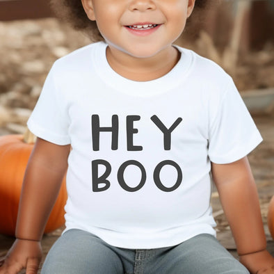 Hey Boo Adults and Kids Halloween Shirt