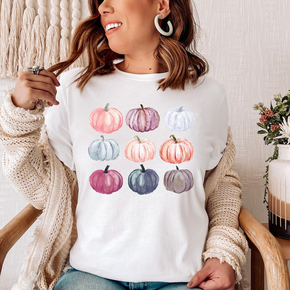 Pumpkin Watercolor Fall Halloween Shirt