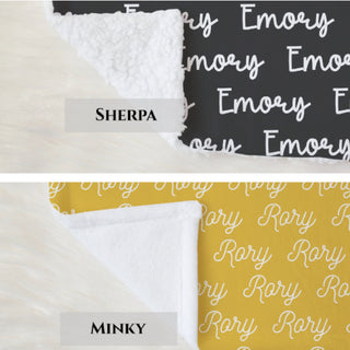 Halloween Name Blanket - Ghost and Web Design