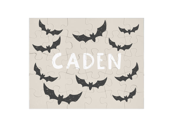 Personalized Halloween Bat Name Puzzle