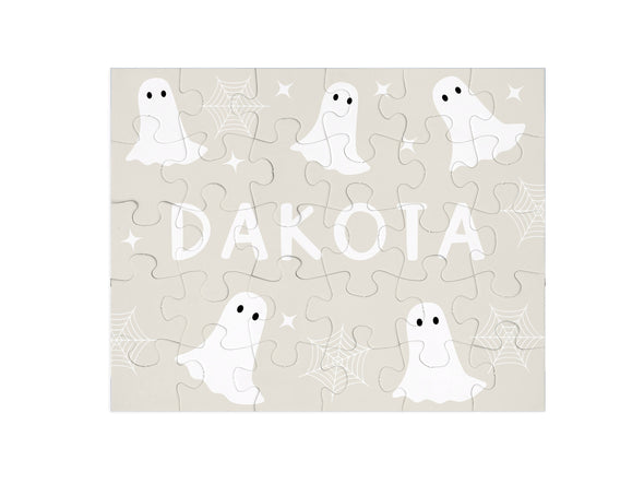 Halloween Name Puzzle - Personalized Ghost Gift for Kids