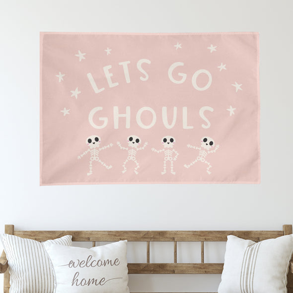 Let's Go Ghouls Decor Wall Banner