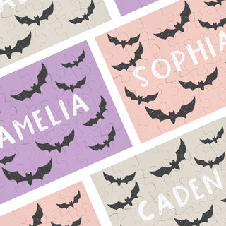 Personalized Halloween Bat Name Puzzle