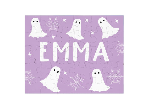 Halloween Name Puzzle - Personalized Ghost Gift for Kids