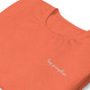 Hey Pumpkin Embroidered Orange T-Shirt