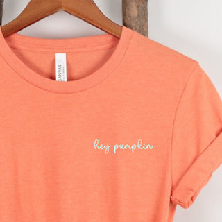 Hey Pumpkin Embroidered Tee