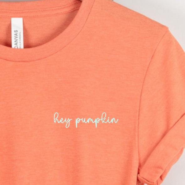 Hey Pumpkin Embroidered Tee