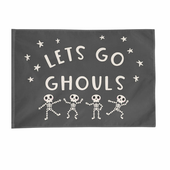 Let's Go Ghouls Halloween Flag