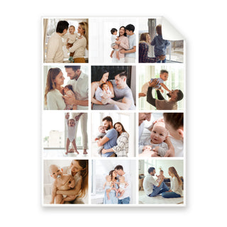 A Dozen Memories 12 photo collage blanket