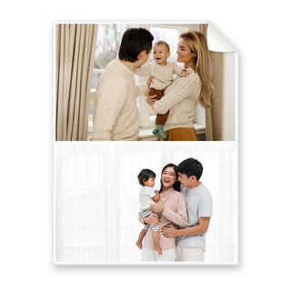 The Duo 2 photo collage blanket