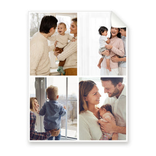 The Four Square 4 photo collage blanket