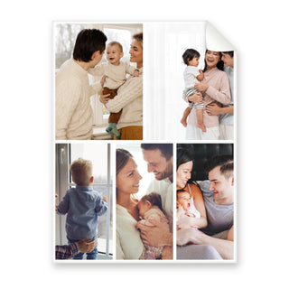 The Handful 5 photo collage blanket