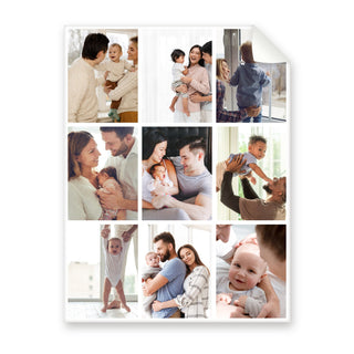 Nine Little Moments 9 photo collage blanket