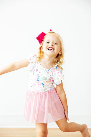 Rainbow Vibes S/S Twirl Leotard