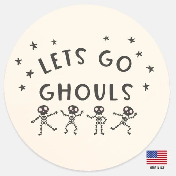 Let's Go Ghouls Halloween Wood Sign