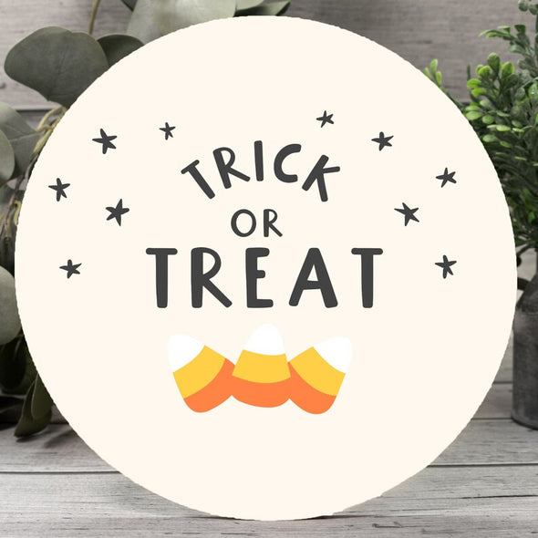 Trick or Treat Halloween Wood Sign