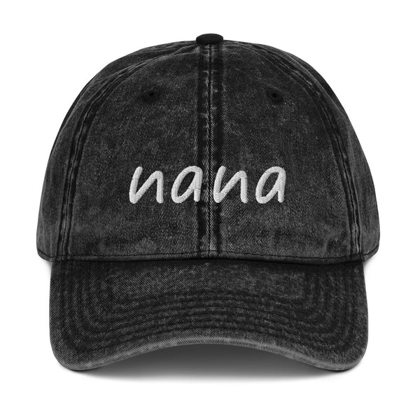 Nana Vintage Cotton Twill Cap