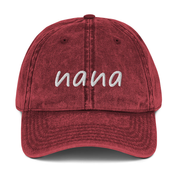 Nana Vintage Cotton Twill Cap