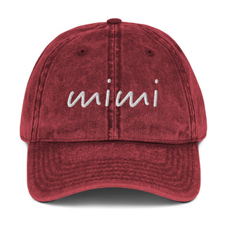 Mimi Vintage Cotton Twill Cap