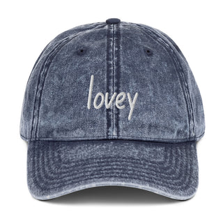 Lovey Vintage Cotton Twill Cap