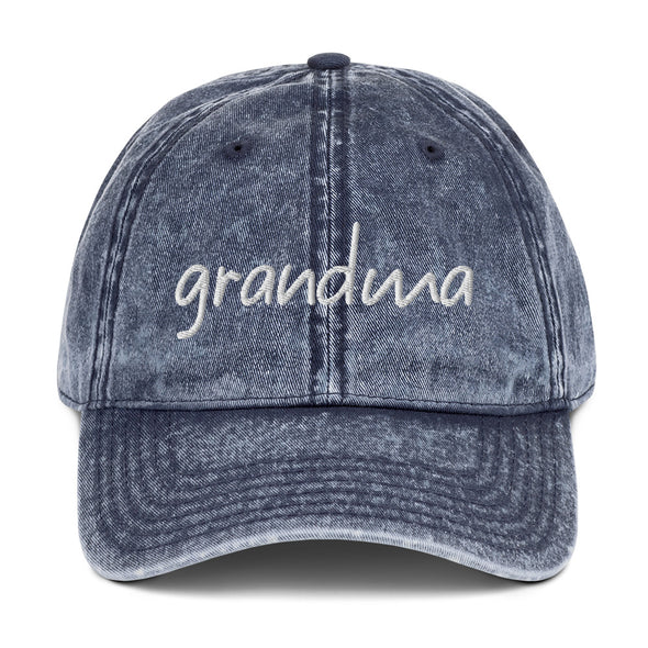 Grandma Vintage Cotton Twill Cap