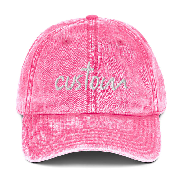 Custom Vintage Cotton Twill Cap