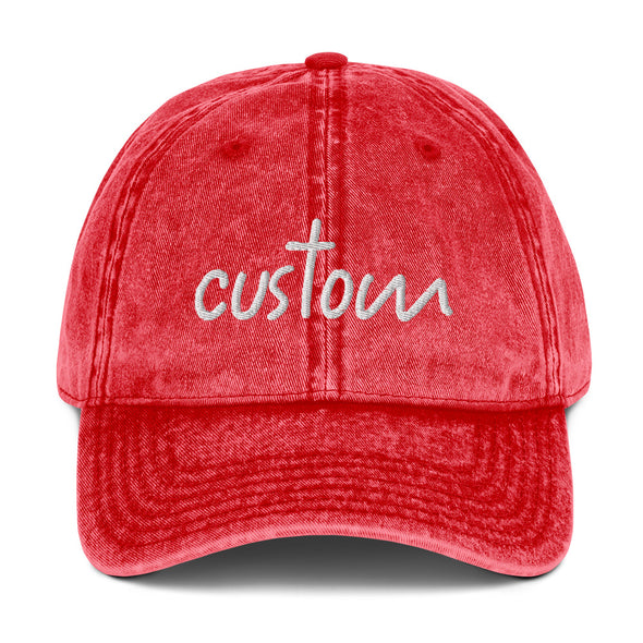 Custom Vintage Cotton Twill Cap