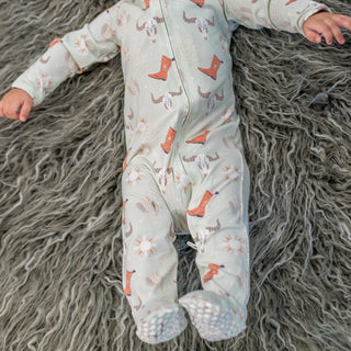 Bulls Boots Lasso Western Zipper Footie